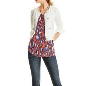 CAbi 5040 Isla animal print camisole tank top adjustable straps size Med